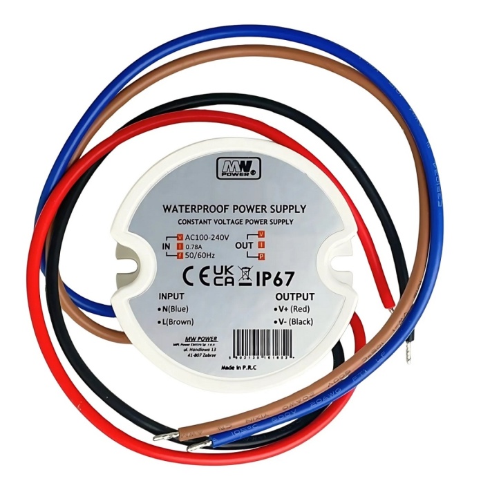 Zasilacz LED puszkowy wodoodporny IP67 AF3012Y marki MW Power